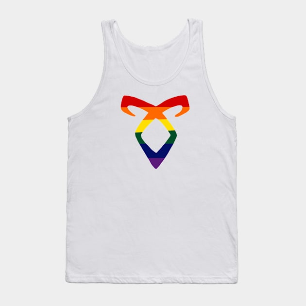 LGBTQ Shadowhunters rune Tank Top by Bookishandgeeky